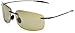 Maui Jim Men's and Women's Breakwall Polarized Rimless Sunglasses, Trans Smoke Grey/Maui HT™, Medium