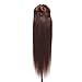 Double Weft 100% Remy Human Hair Clip in Extensions 14''-22'' Grade 7A Quality Full Head Thick Thickened Long Soft Silky Straight 8pcs 18clips for Women Fashion (22