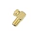 Mediabridge™ F-Type Right Angle Adapter - Gold Plated - 90° Female to Male Connector - 5 Pack - (Part# CONN-F81G-RA-5)
