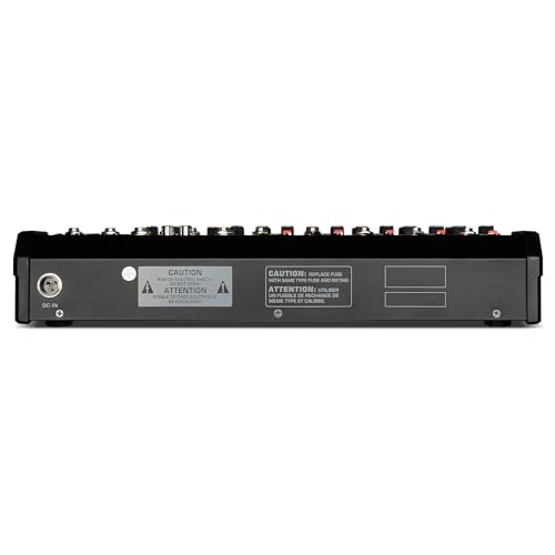 Depusheng Professional Audio Mixer, 4 Channel Audio Mixer System, 16-Bit DSP-DJ Bluetooth Mixer + 48V Phantom Effect for Karaoke Streaming Recording (XT7 EU)