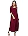 ROMWE Women's Half Sleeve Solid Long Maxi Dress