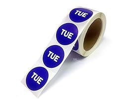 2" Round Day of The Week Blue Color Coding Dot