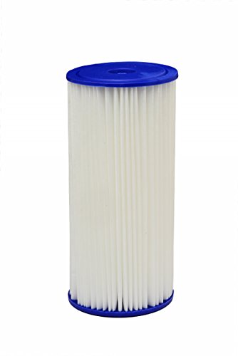 HDX HDX4PF4 Pleated High Flow Whole House Water Filter: Reduces Sediment - 30 Micron Water Filter