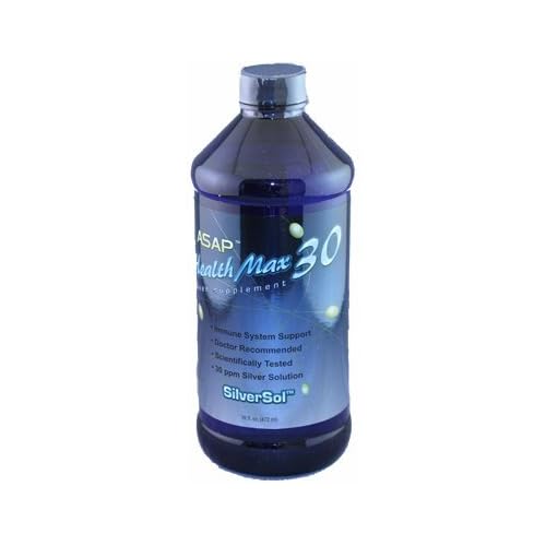 Nano Silver Asap Health Max 30 Nano Silver Colloidal Silver 30ppm 16oz Bottle. Finest Nanosilver Available! image