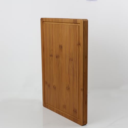 LUMAI Tábua de Bambu Premium Hanói, Dupla Face, Impermeabilizada, 2,5cm | Para Cortar e Servir, Espessura Reforçada, Bambu Verticalizado Premium com Sulco para Líquidos, Cozinha e Churrasco
