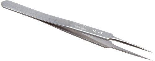 Erem 5SA Stainless Steel Straight Micro Point Tweezer, 4.5" Overall Length