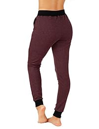 Fit Division - Pantalones de yoga para mujer, mezcla de algodón