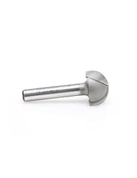 Amana Herramienta 45918 Core Box 3 4 de pulgada de diámetro x 7 16 inch Altura de corte x 3 8 Radio X 1 4 inch Vástago 2 flute Router Bit con punta de carburo por Amana Herramienta