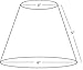 Urbanest Pure Linen Chandelier Lamp Shades, 6-inch, Hardback Clip On, Oatmeal(set of 6)