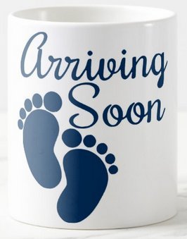 Mott2 Baby Coming Soon Printed Coffee Mug