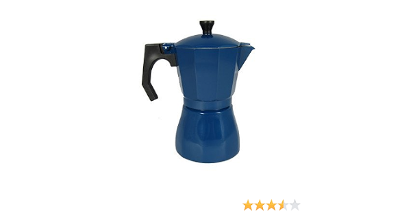 Amazon.com: Jocca - Cafetera italiana (aluminio, 6.5 x 3.9 x 7.7 in), color  azul marino : Hogar y Cocina