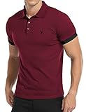 YTD Mens Classic Polo Shirt Short Sleeve Shirts