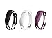 ULT-unite 3PCS Replacement Bands for Fitbit Flex (black&white&purple)