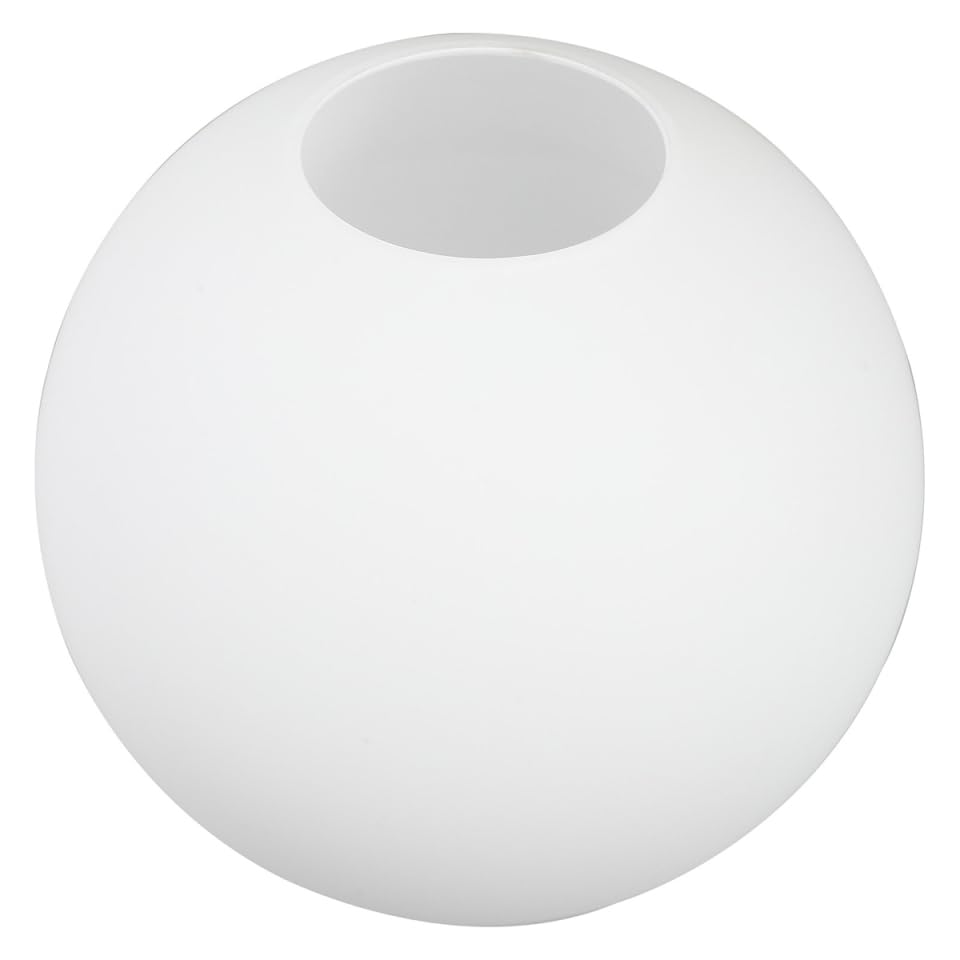 Lurrose Frosted Glass Globe Lamp Shade Replacement 5.4 Inch Round Matte White Lampshade Cover for Pendant Ceiling Wall Light Fixtures Indoor Lighting