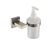 Kes Bathroom Lavatory Soap Lotion Dispenser Pump Wall Mount with SUS304 Stainless Steel Post, Brushed Finish, A2490-2