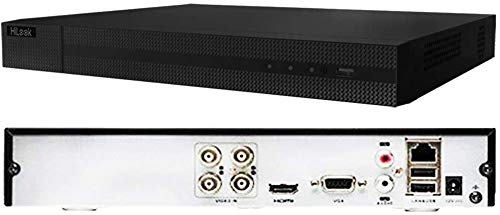 HIKVISION HILOOK DVR 5MP HD 4 IN 1 COMPITABLE 4CHANEL DVR 204U-K1 VIDEO DVR BLACK. (1TB HDD)