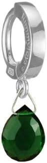 TUMMYTOYS NAVEL BELLY RING SILVER & EMERALD SIMULATED. Easy snap-in TummyToys Belly Button Rings The Belly Rings That Will Change Your Life, 100% guarantee.