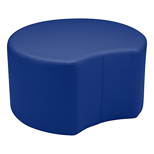 Sprogs 18" H Structured Crescent Stool -Flexible Modular Collaborative Soft Sea…