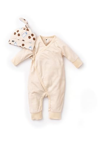 monica + andy Baby Head to Toe Cuddle Box, Size 0-3 Mos, Cookies + Milk, 100% O…
