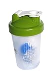 Protein Shaker Bottle w/Metal Ball,16oz BPA Free Classic Loop Top (Single)