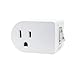 Uninex PS27 Single Grounded Outlet On/Off Power Switch with Amber Light, ETL Listed, White, 1-Pack