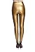 Lotsyle Women's High Waist Faux Leather Leggings-S