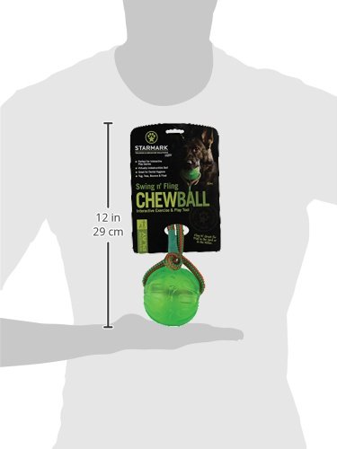 StarMark Everlasting Fun Ball on a Rope Dog Toy