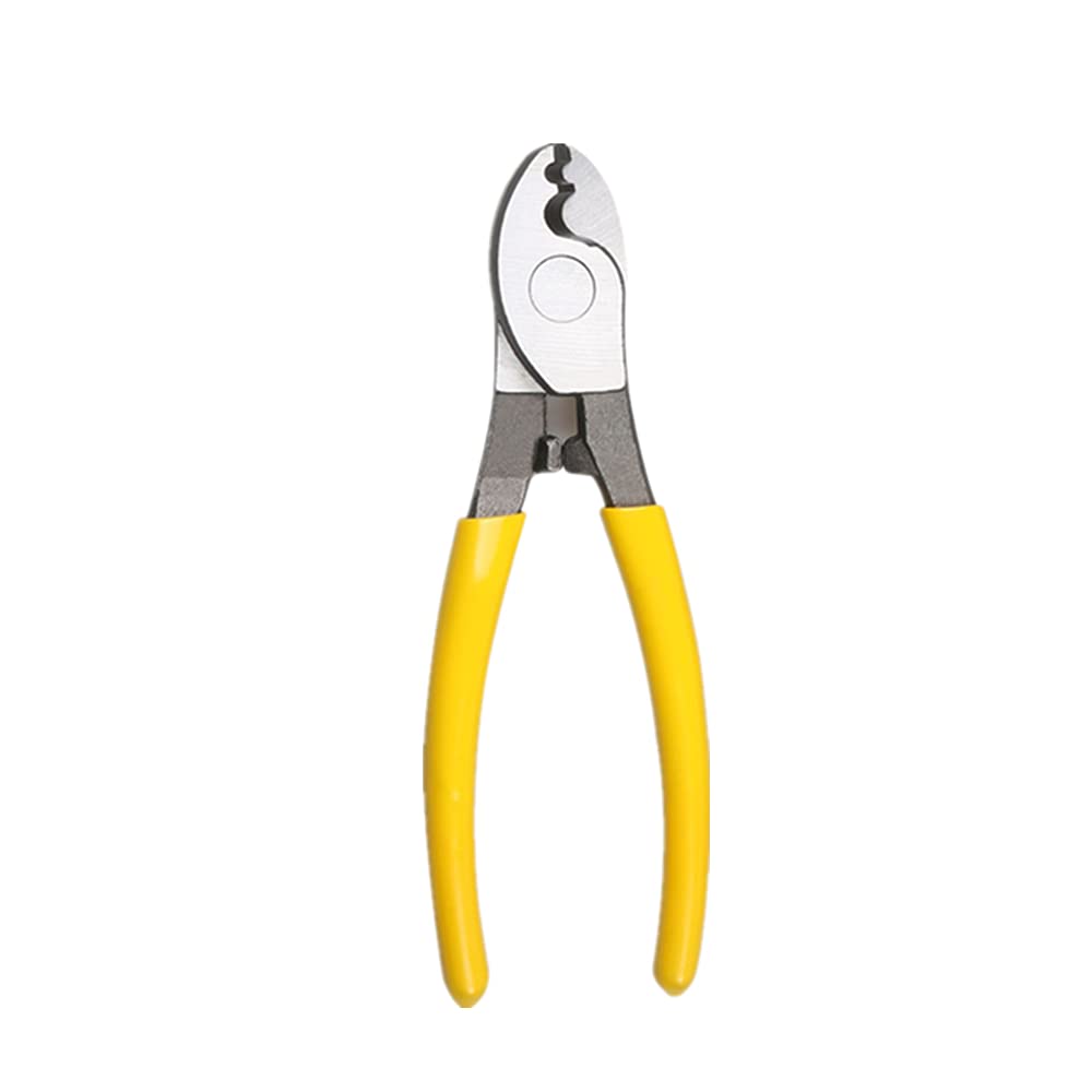 N\A 1 Pcs 6 Inches Cable Wire Cutter Anti-Slip Handle Cable Cutter Electrical Cable Cutter for Electrical Construction Work Yellow