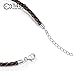 T400 Black Brown Red Pink White Bangle Charm Braided Bracelet Genuine Cowhide Leather Wristband for Unisex Women Men Beads Gift