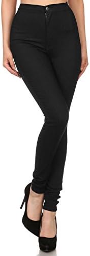 AP BlueAphrodite High Waisted Jeans for Women - High Rise Waist Skinny Slim Fit Stretch Casual Denim Pants with Back Pockets