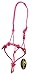 Side Pull Rope Halters with Nickle Plated Rings – Different Colors – By Southwestern Equine (Horse, Pink)thumb 1