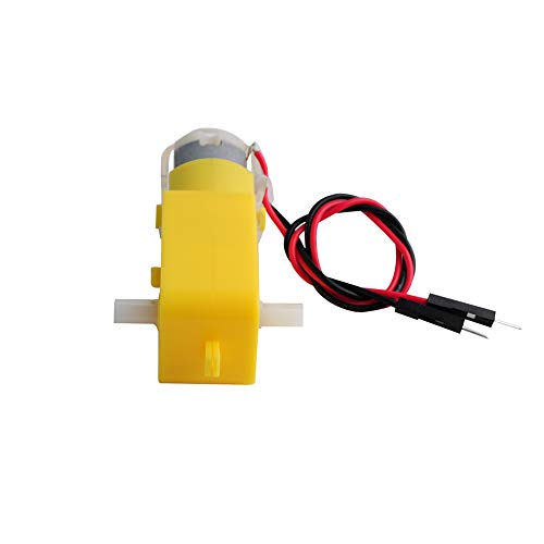 Wishiot TT Motor DC Gearbox Motor 200RPM DC 3-6V for Arduino Smart Car 1:48 Male Connector(Pack of 4pcs)