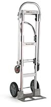 Magline GMK81UAB Aluminum Gemini Sr Convertible Hand Truck, U Loop Handle, Cushion Wheels, 500lbs Capacity, 61