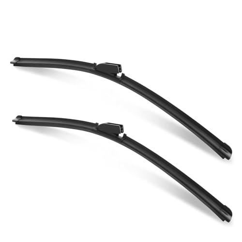 Hochwertige Scheibenwischerblätter für alle Jahreszeiten, 66 cm + 55,9 cm, für die Frontscheibe, einfache Installation, langlebig, stabil, leise, 2 St