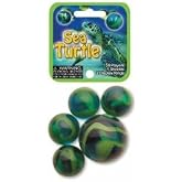 FS USA Glass Mega Marbles Sea Turtle Game Net Set (25 Piece)