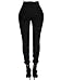 Ferbia Womens Classic High Waist Pencil Pants Stretch Comfort Slim Ankle Pant,Small,Black