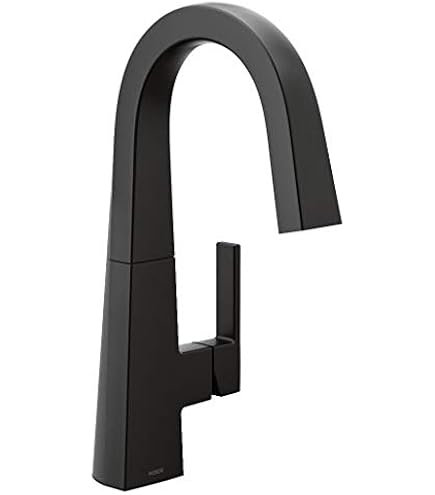 Moen Nio Matte Black Smart Faucet Touchless Pull-Down Sprayer