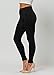 Conceited Fleece Lined Leggings Women - Regular and Plus Size Tights - Premium Warm Fabric in Many Colors - Black - Small - Medium