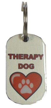 Stainless Steel Therapy Dog Identification Tag