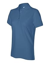 IZOD Ladies' Silkwash Pique Sport Shirt-13Z0063-Small-Sailor Blue