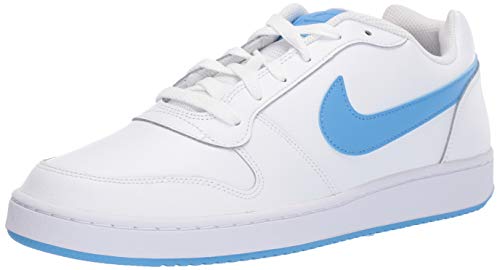 Nike Men's Ebernon Low Basketball Shoe White/University Blue 8 Regular US