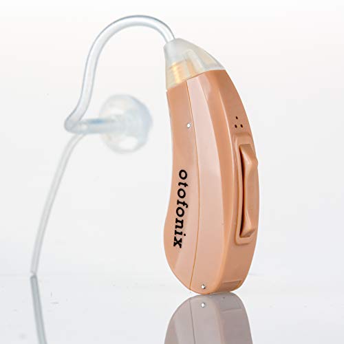 Otofonix Encore Hearing Aid Amplifier to Assist Hearing for Adults and Seniors (Left Ear, Beige)