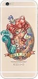 iPhone 6 Case, Ultra Slim Translucent Silicone Clear Case Gel Cover ( Little Mermaid Siren Ariel )