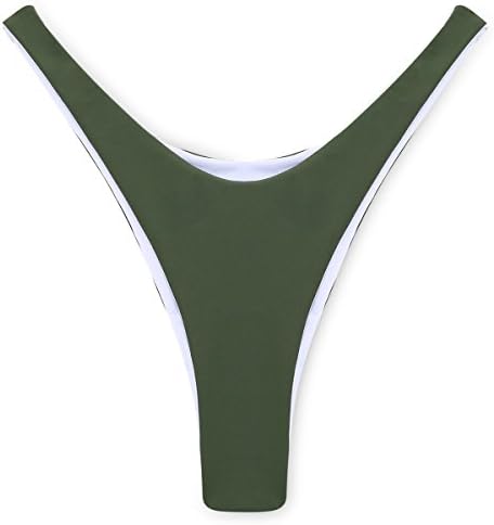SEARTIST Classic Brief Hipster Bikini, Brazilian Thong Cheeky V Style Swimsuit Bottom for Women