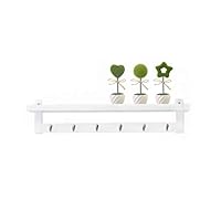 HXGL-Hanger Hanger Wall Hanging Wall Creative Coat Hook Porch Wall Coat Hooks After The Living Room Door Clothes Hook Rack Multicolor Optional (Color : White, Size : 6 Hooks)