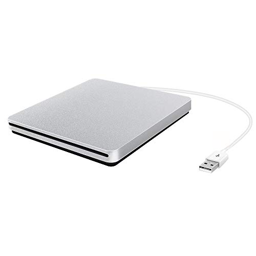 ZSMJ External USB 2.0 CD DVD Drive, DVD CD Writer Burner Player with