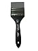 Colour Shaper Silicone Wide Firm Flat Brush,Black,Size: 2.5