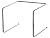 Update International PTS-9 Chrome Plated Steel Rod Pizza Tray Stand