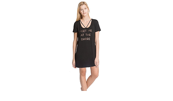 Danskin Sleep Shirt with Caged Neck 
