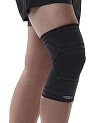 Rodillera de compresión de punto de hielo con ajuste de cobre infundida con mentol y Coq10 para la recuperación